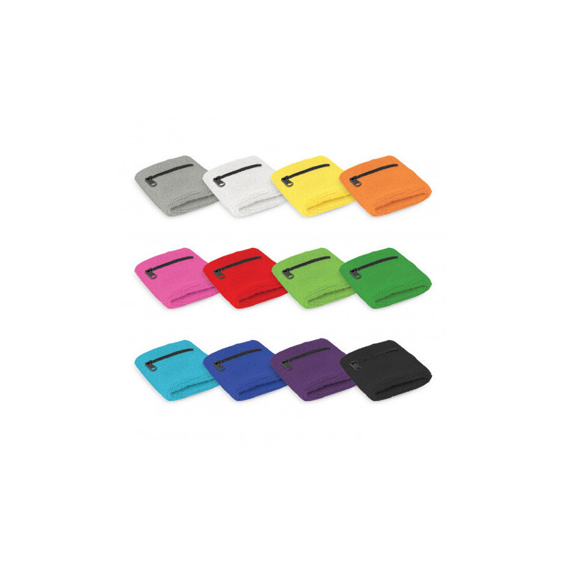 Wrist Sweat Band with Pocket