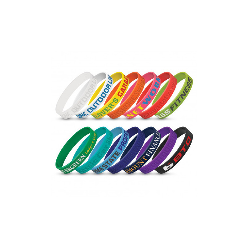 Silicone Wrist Band - Debossed
