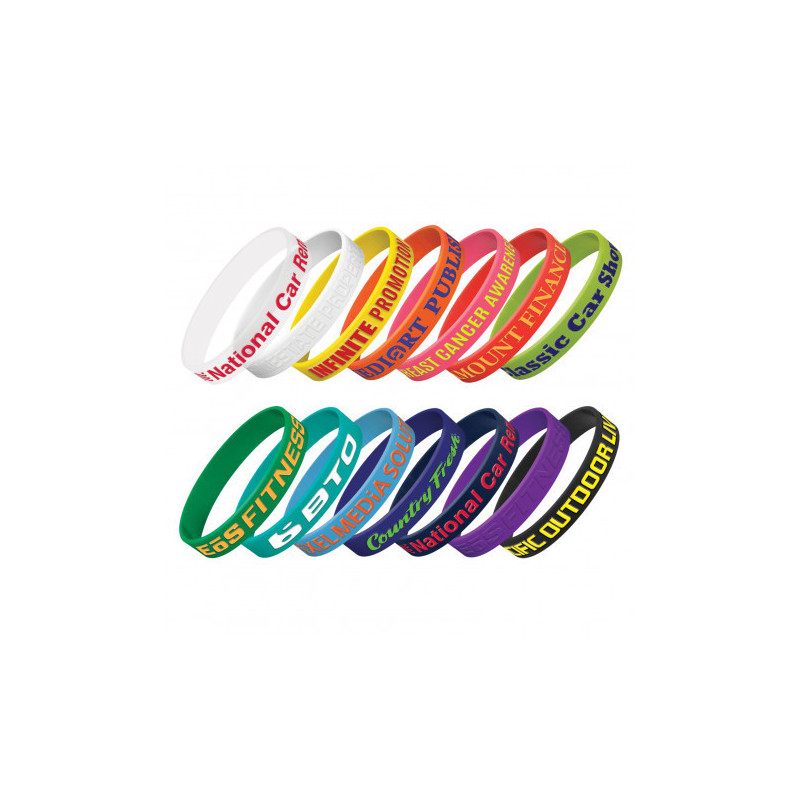 Silicone Wrist Band - Embossed