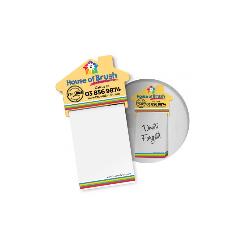 Magnetic House Memo Pad A7 - Full Colour