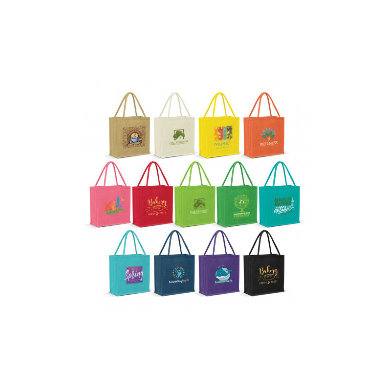 Monza Jute Tote Bag - Colour Match
