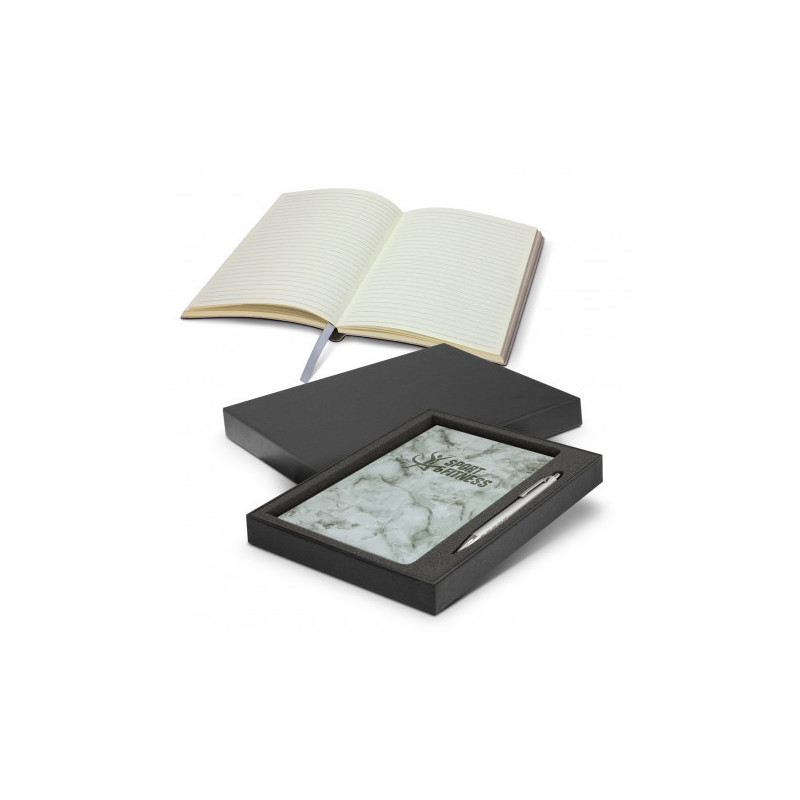 Marble Notebook and Pen Gift Set