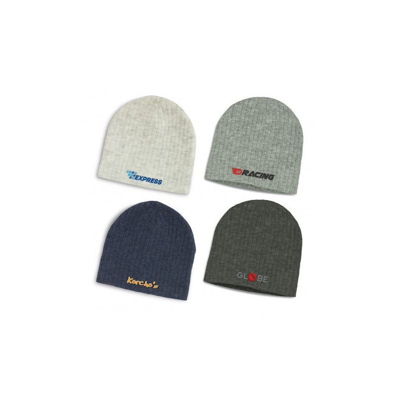 Nebraska Heather Cable Knit Beanie