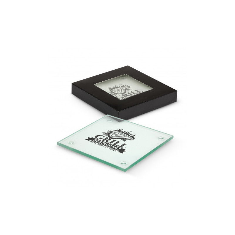 Venice Glass Coaster Set of 4 - Square