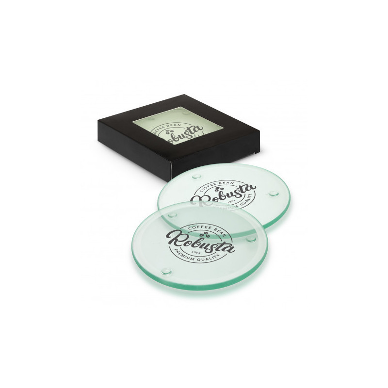 Venice Glass Coaster Set of 4 - Round