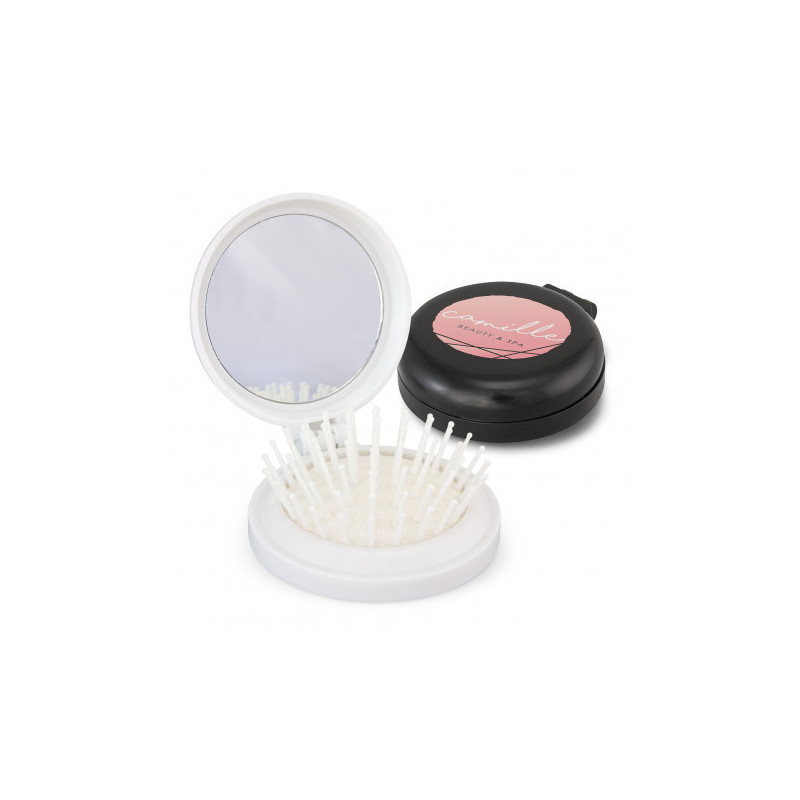 Compact Brush with Mirror
