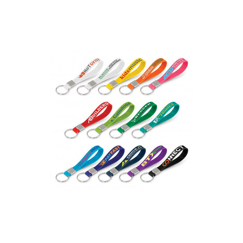 Silicone Key Ring - Debossed