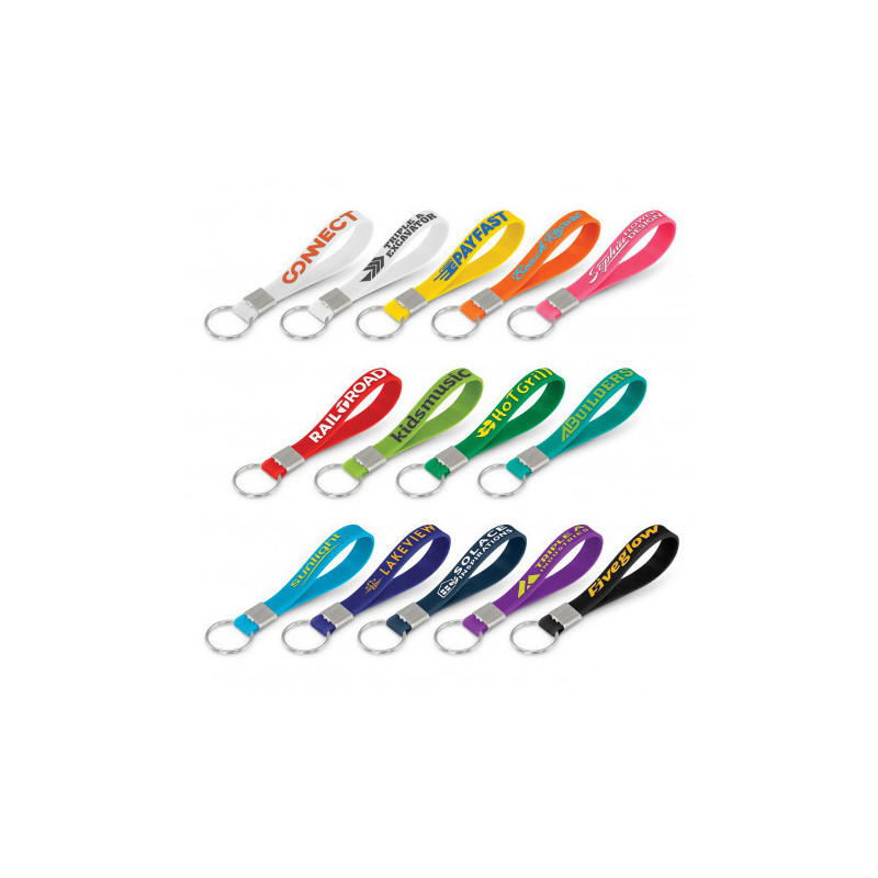 Silicone Key Ring - Embossed