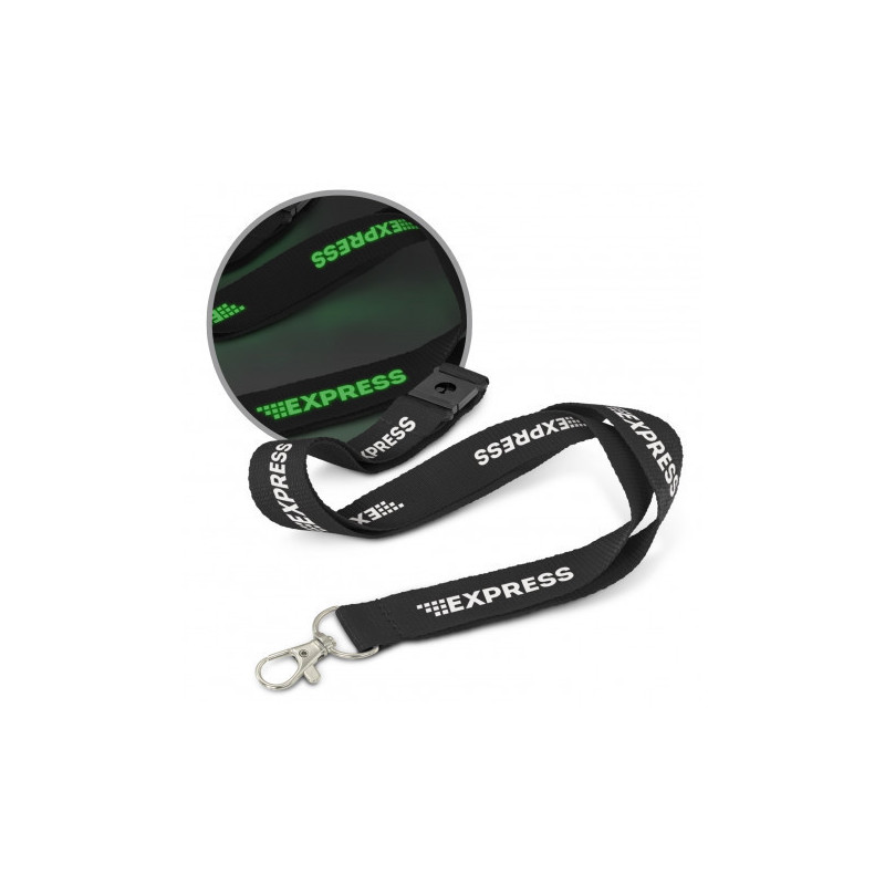 Glow in the Dark Logo Lanyard