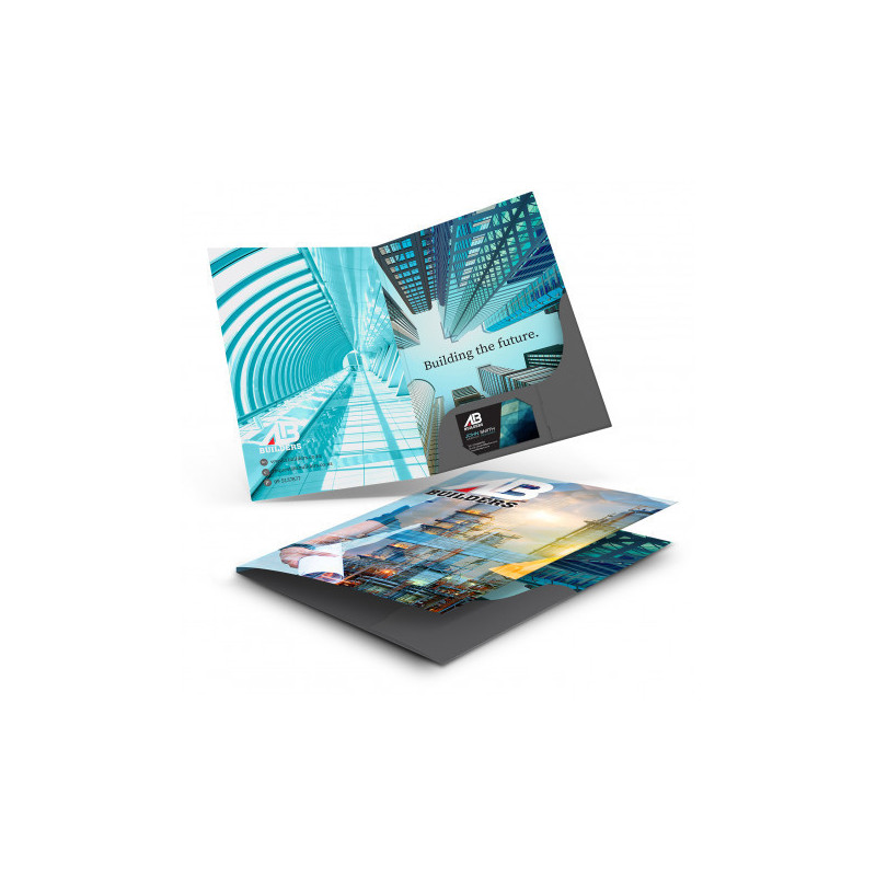 A4 Presentation Folder with Spine