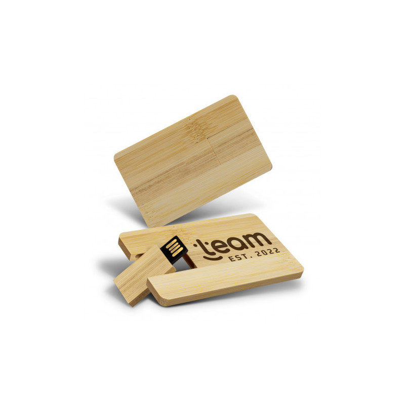 Bamboo Credit Card Flash Drive 8GB