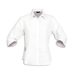 Ladies' Pin-point Shirt (3/4 Sleeve)