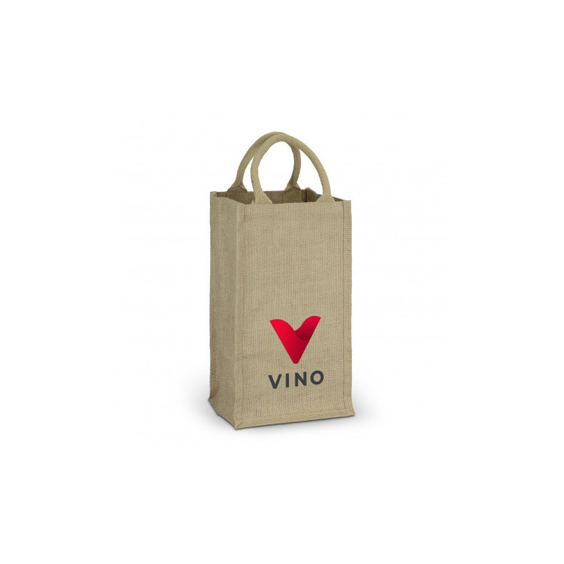 Jute Four Bottle Wine Carrier