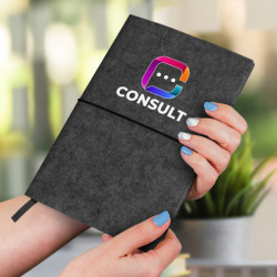 RPET Felt Soft Cover Notebook - A5