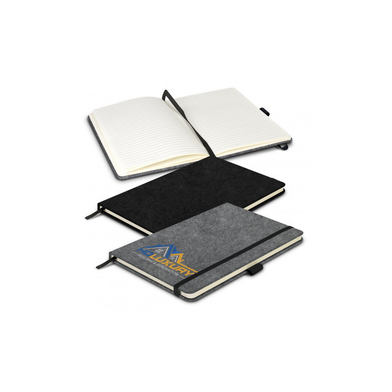 RPET Felt Hard Cover Notebook - A5