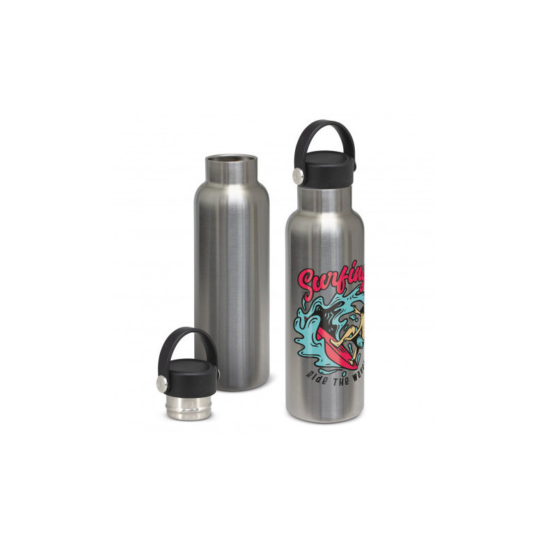 Nomad Vacuum Bottle Stainless - Carry Lid