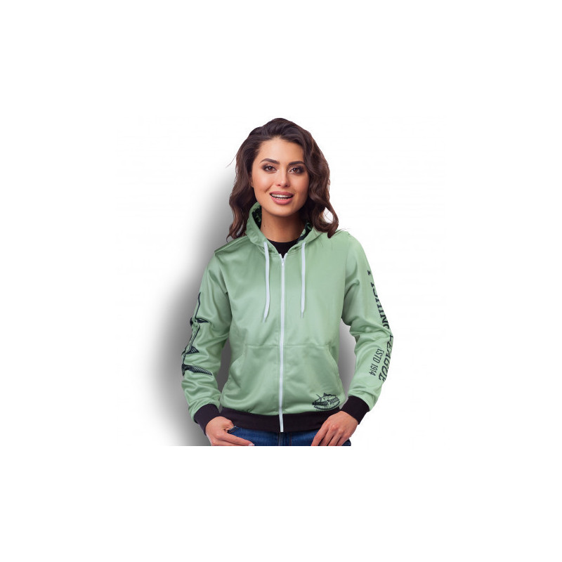 Custom Womens Sports Zipped Hoodie