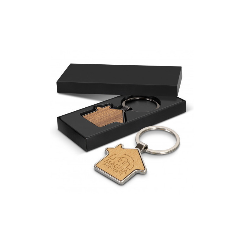 Santo House Shaped Key Ring