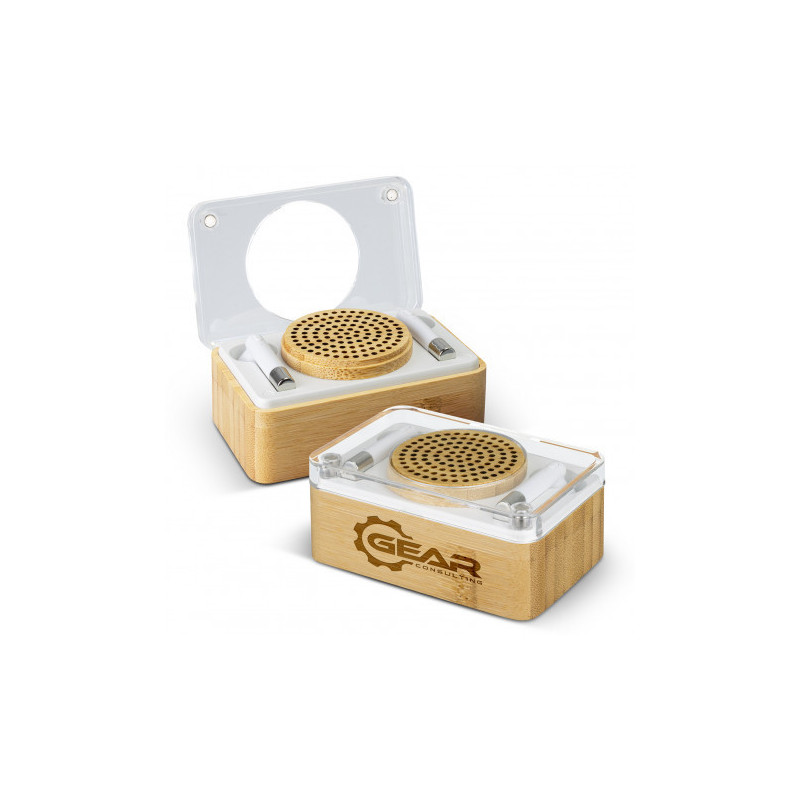 Bamboo Wireless Speaker & Earbud Set