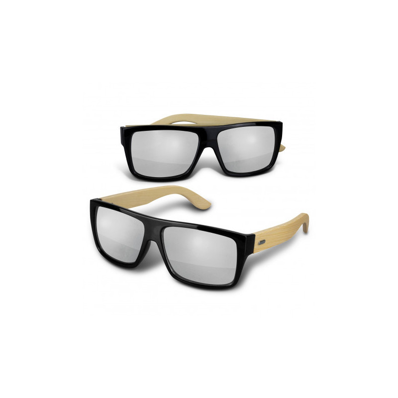 Maui Mirror Lens Sunglasses - Bamboo