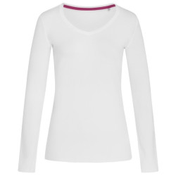 Stedman Womens Claire V-neck Long Sleeve T-Shirt