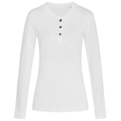 Stedman Womens Sharon Henley Long Sleeve T-Shirt