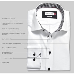 James Harvest Red Bow 20 Mens Shirt