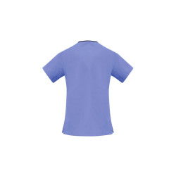 Ladies Contrast Crossover Scrubs Top