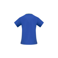Ladies Contrast Crossover Scrubs Top