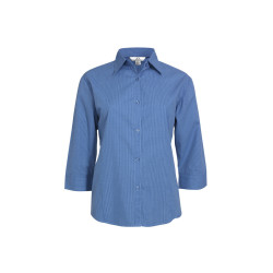Ladies Micro Check 3/4 Sleeve Shirt