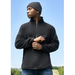 Mens Plain Micro Fleece Jacket