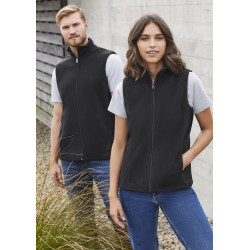 Ladies Plain Micro Fleece Vest