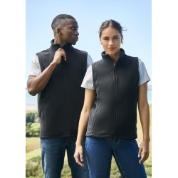 Ladies Plain Micro Fleece Vest