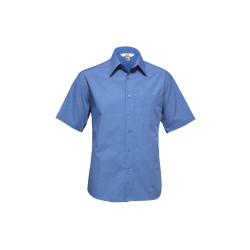 Mens Micro Check Short Sleeve Shirt