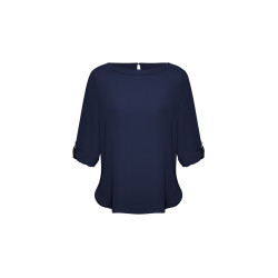 Ladies Madison Boatneck Blouse
