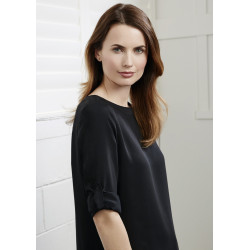 Ladies Madison Boatneck Blouse