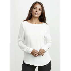 Ladies Madison Boatneck Blouse