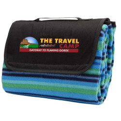 Jamaica Picnic Rug, Blue Stripe