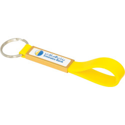 Silicone Sling Keyring with Dome-Indent