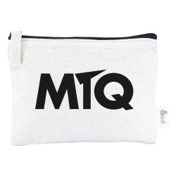 Calico Earphone Pouch 12.5cm x 17cm