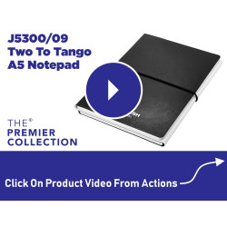 Two to Tango A5 Notebook, Black/White
