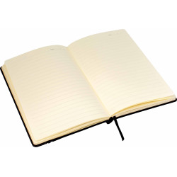 Toronto A5 Notebook,Black/Dark Grey Trim