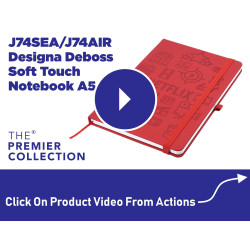 Designa Deboss SoftTouch Notebook A5 Sea