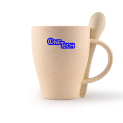 Avenue Wheat Fibre Cup and Spoon 330ml