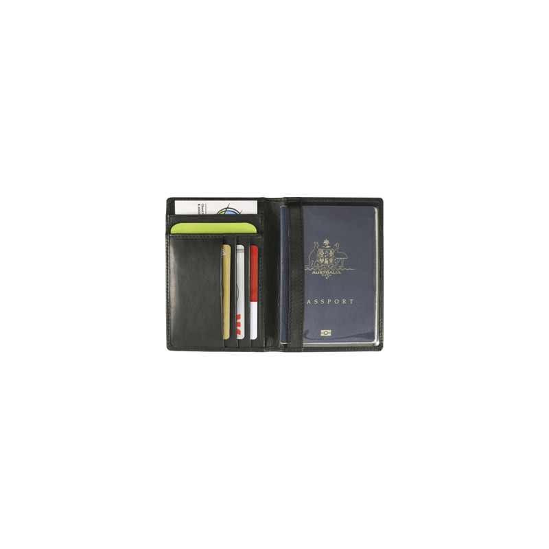 Mako RFID Leather Passport Wallet