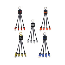 Atesso 3n1 Light Up Charge Cable - Rectangle