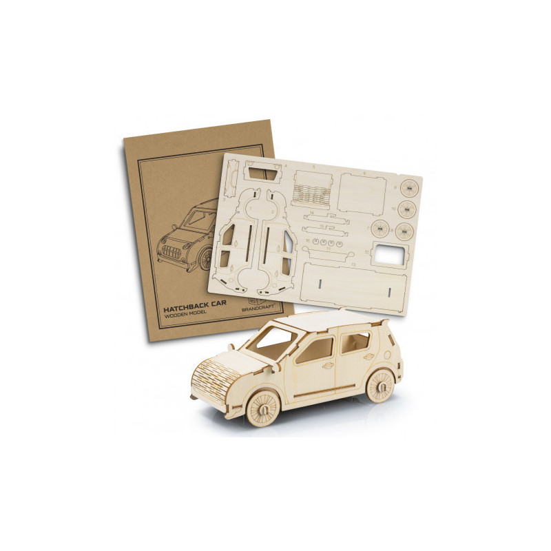 BRANDCRAFT Hatchback Car Wooden Model