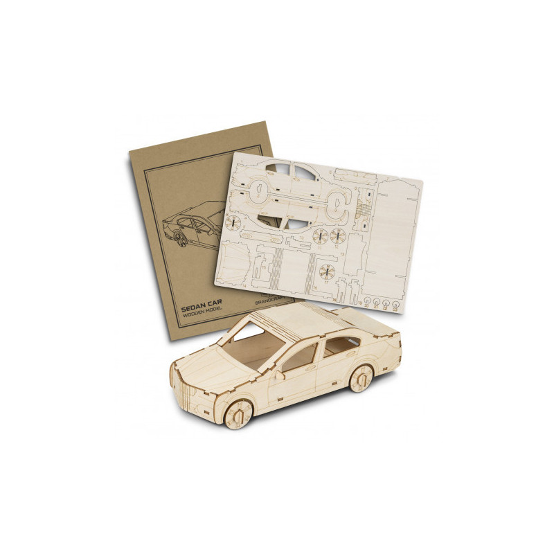 BRANDCRAFT Sedan Car Wooden Model