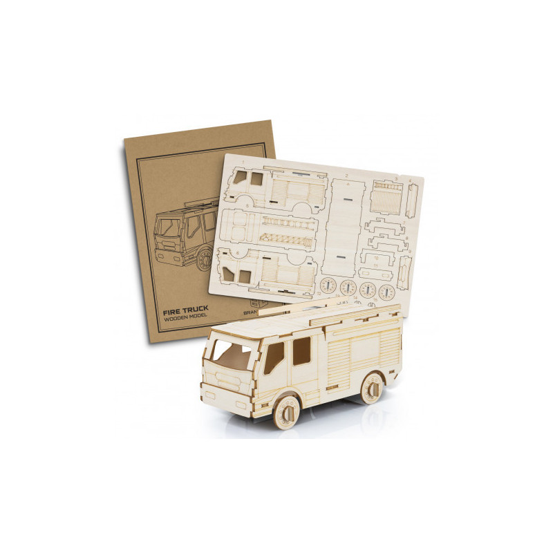 BRANDCRAFT Fire Truck Wooden Model