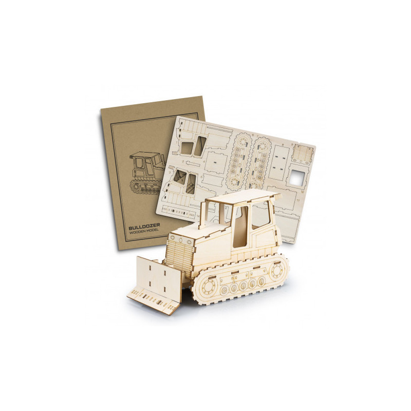 BRANDCRAFT Bulldozer Wooden Model
